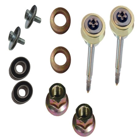 Aic Replacement Parts 2 Complete Spindle Shaft w/ Hardware Kit fits Craftsman Fits Husqvarna 193003-SHAFTHRDWRKIT